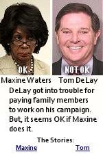 Tom DeLay left congress in discrace and nearly went to prison. In Maxine's case, everyone just looks the other way.